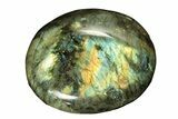 Flashy, Polished Labradorite Palm Stone - Madagascar #261547-1